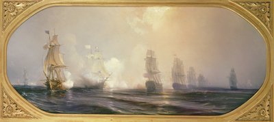 Naval Battle in Chesapeake Bay, 3rd September 1781 by Jean Antoine Theodore Gudin
